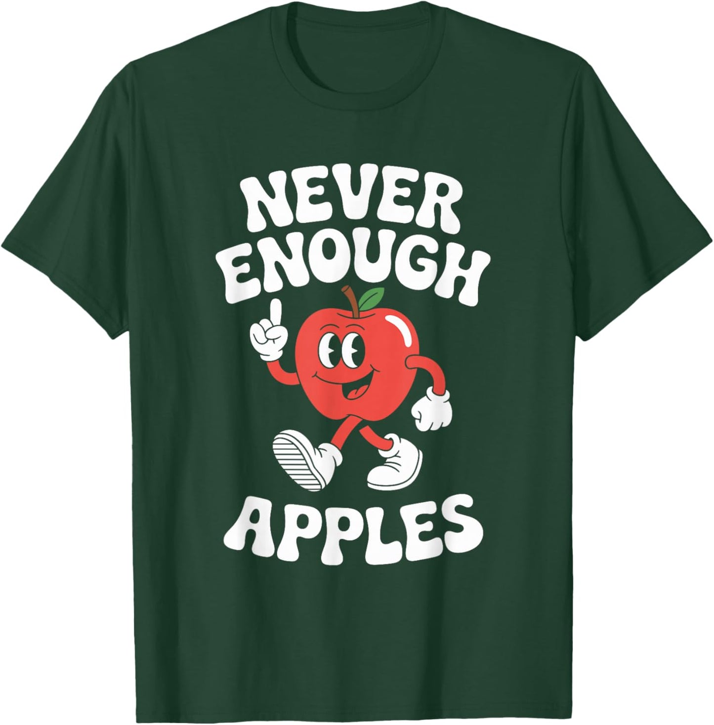 Funny Apple or Apples Retro T-Shirt - T-Shirt | Forest