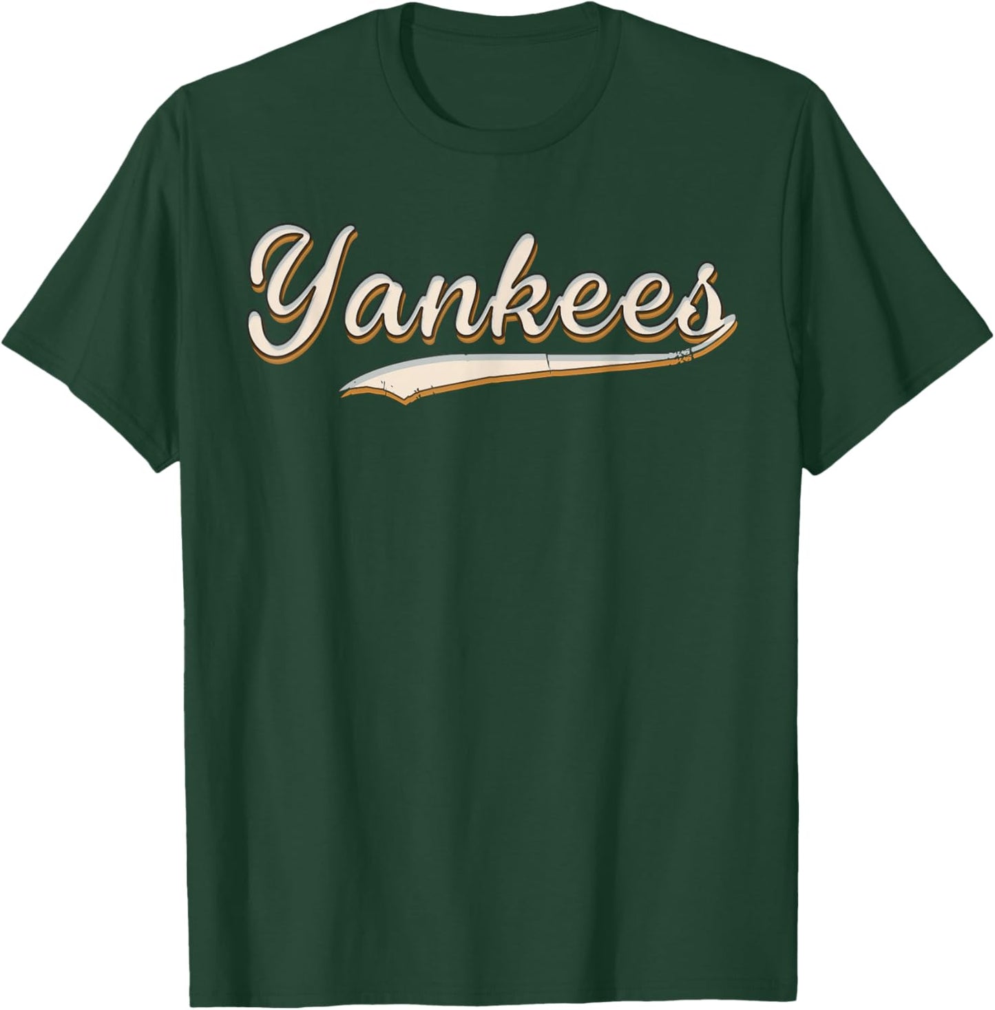 Yankees Vintage Retro Style , Classic 70s & 80s Yankees T-Shirt - T-Shirt | Forest