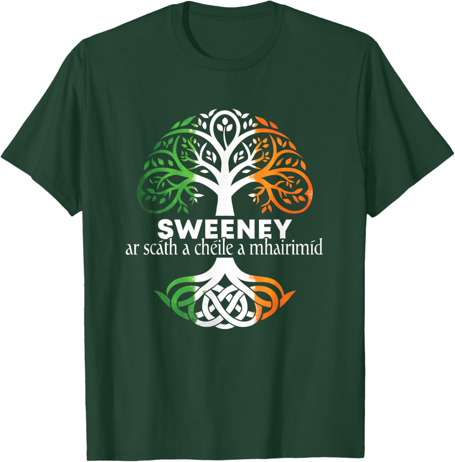 Sweeney Irish Family Name Celtic Irish Roots T-Shirt - T-Shirt | Forest
