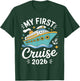 My First Cruise 2026 Cute Family Kids Cruising Vacation T-Shirt - T-Shirt | Forest