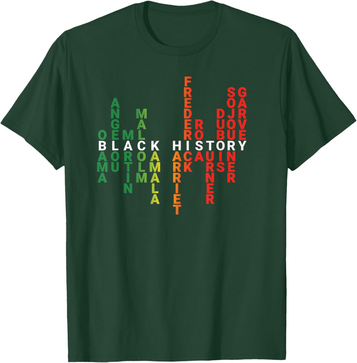 Black History Month Powerful Leaders T-Shirt - T-Shirt | Forest
