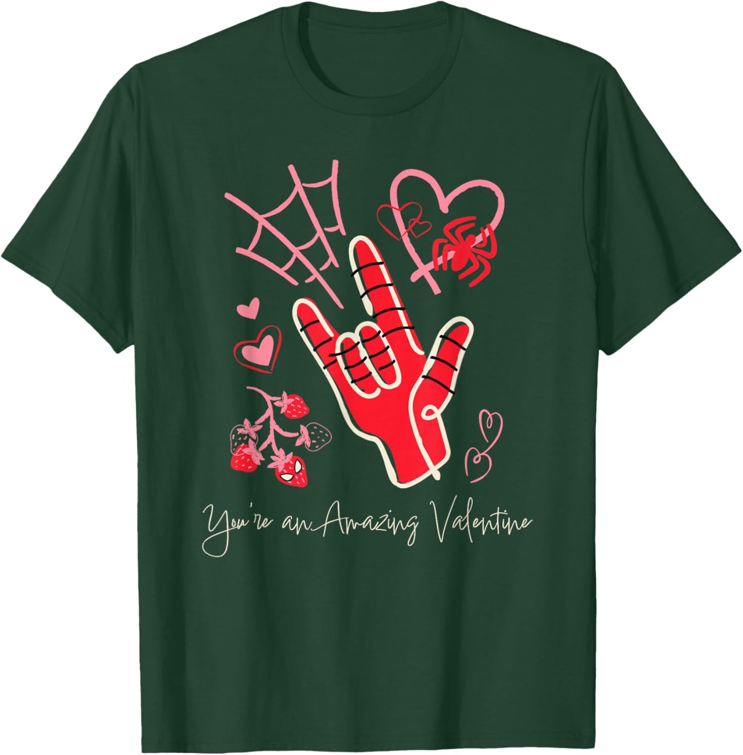 Marvel Spider-Man You're an Amazing Valentine Gift T-Shirt - T-Shirt | Forest
