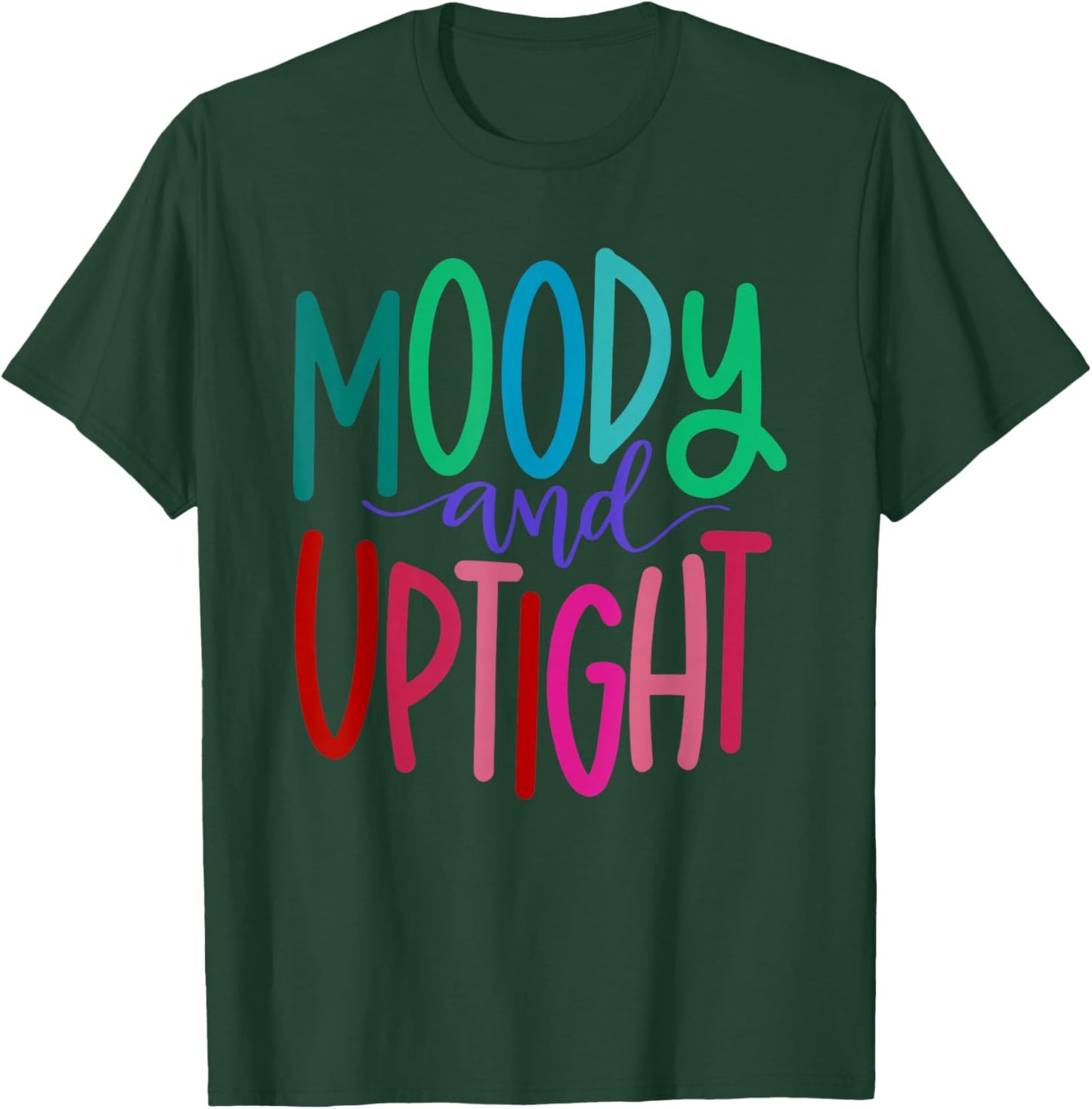 Merry & Bright and Moody & Uptight, Matching Couples T-Shirt - T-Shirt | Forest