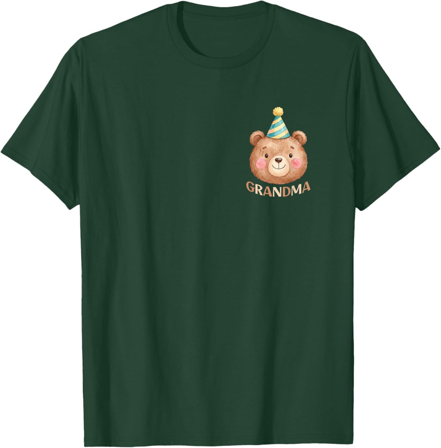 Grandma Bear 1st Birthday Boy Girl Family Matching Party T-Shirt - T-Shirt | Forest