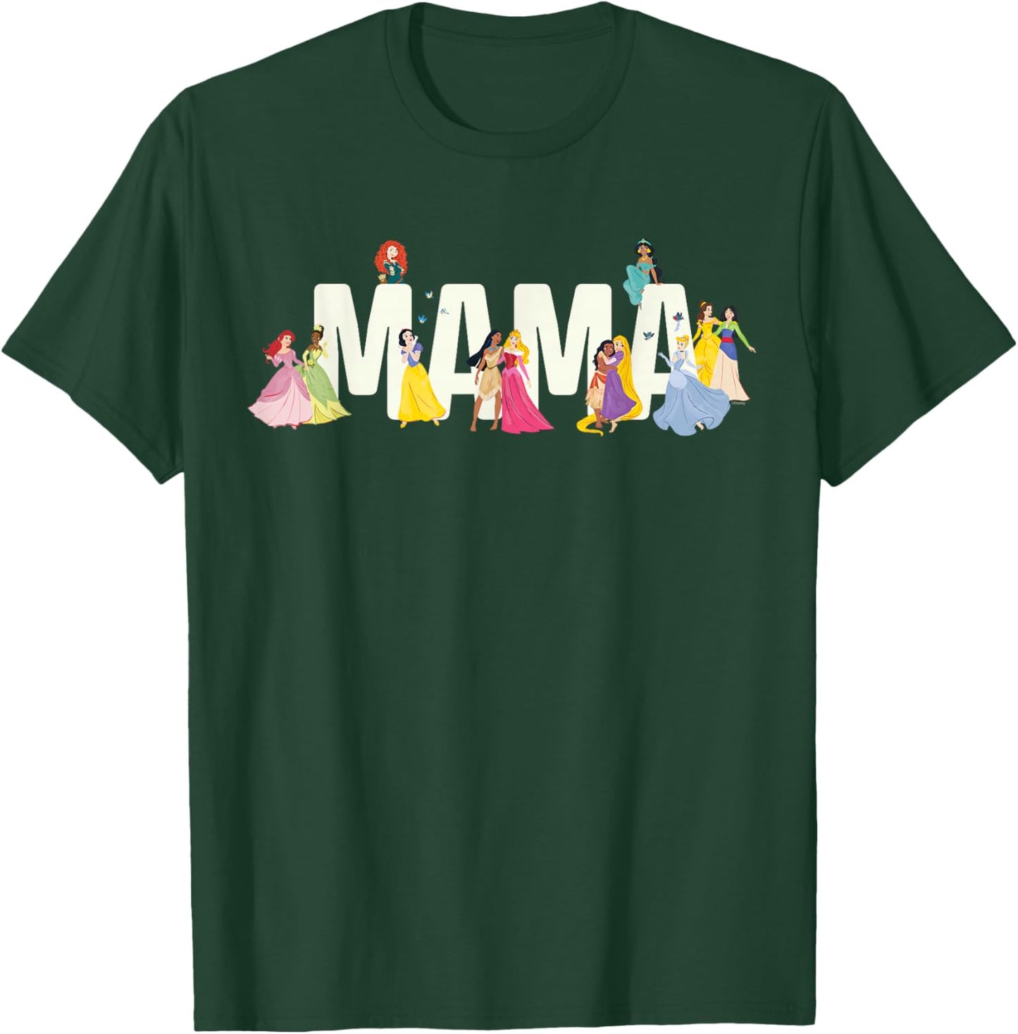 Disney Princess Squad Mama Family Trip Vacation Reunion T-Shirt - T-Shirt | Forest