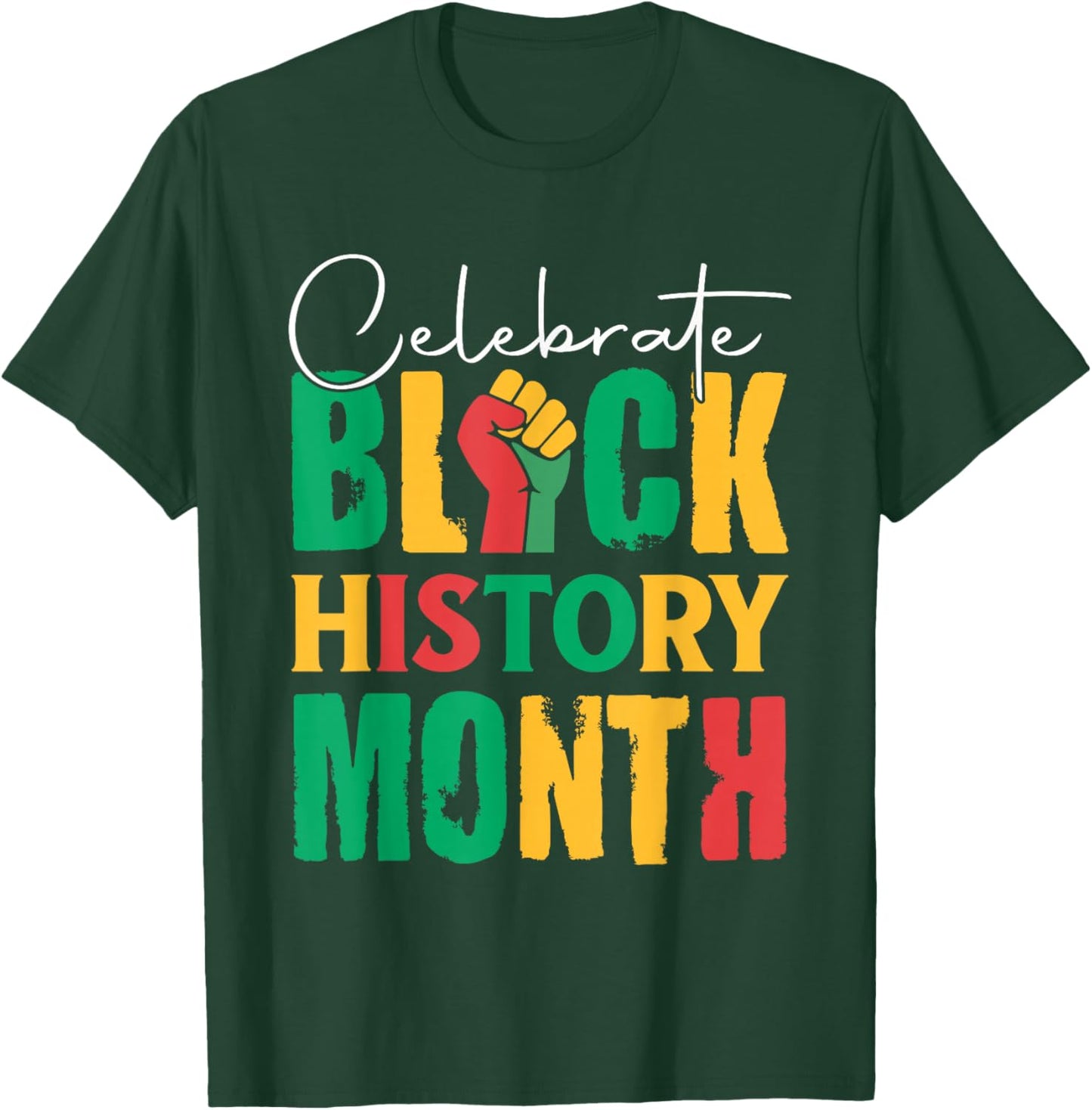 Celebrate Black History Month Women Kids T-Shirt - T-Shirt | Forest