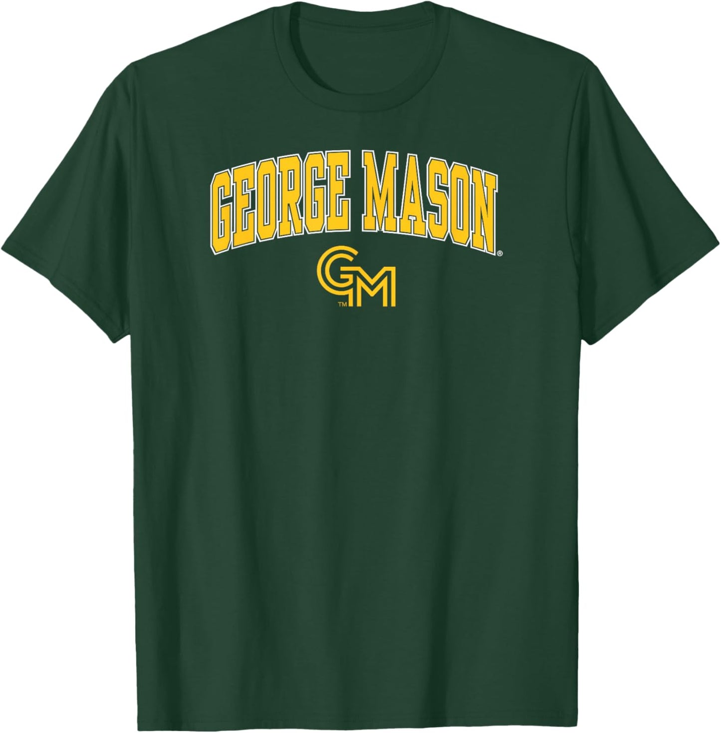 George Mason Patriots Arch Over Green Officially Licensed T-Shirt - T-Shirt | Forest