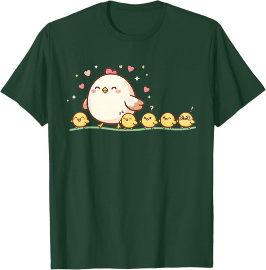 Chicken Mama Lively Chick Family Motherhood Mothers Day T-Shirt - T-Shirt | Forest