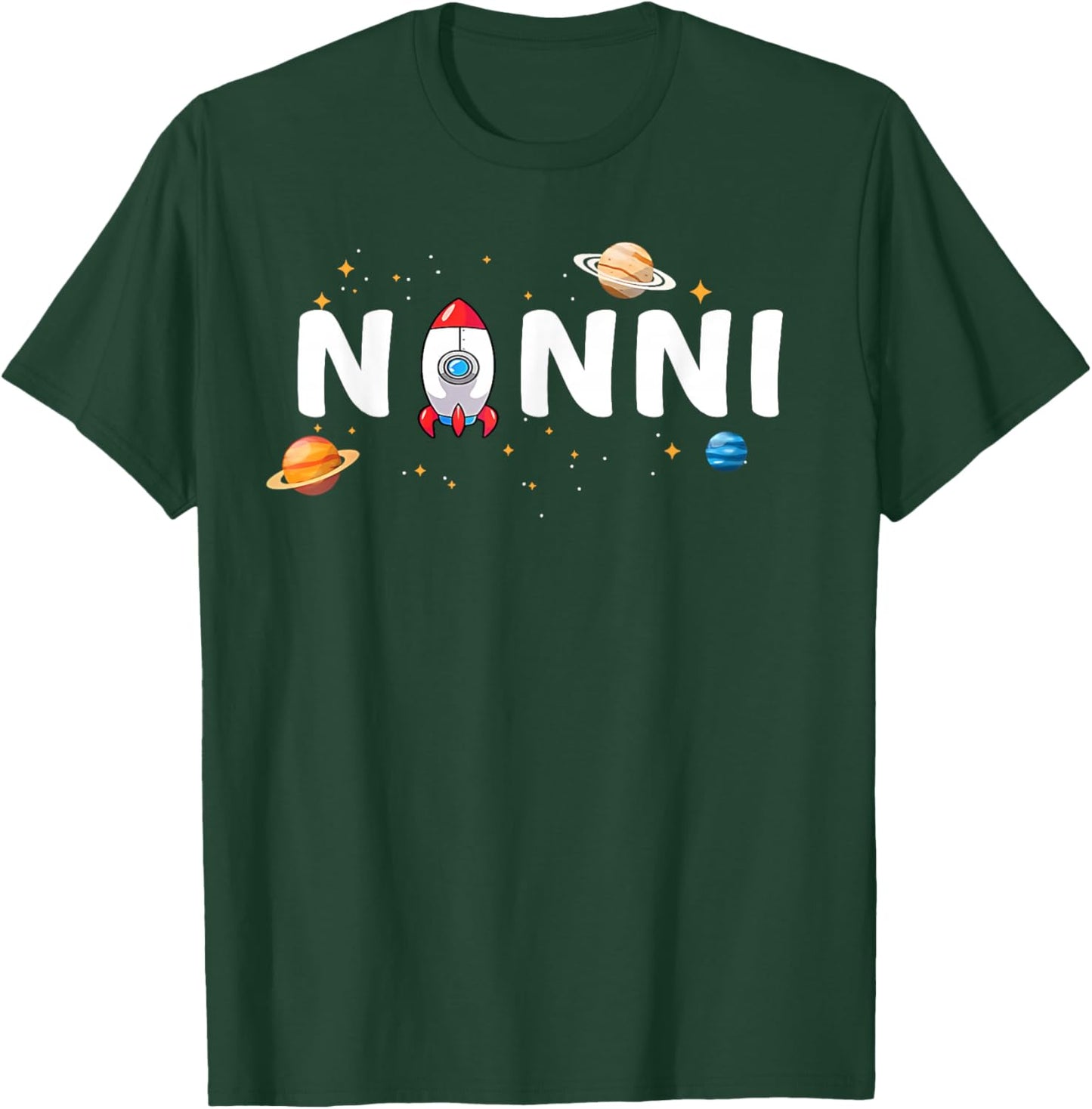Nonni of The Birthday Boy Astronaut 1st Birthday Family T-Shirt - T-Shirt | Forest