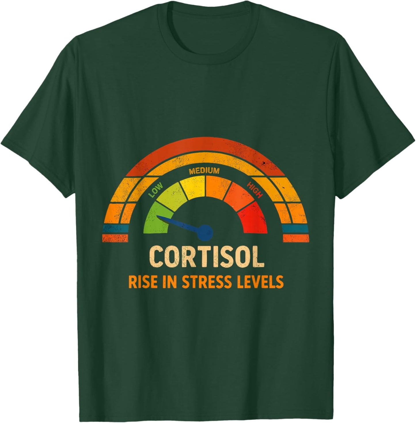 Funny Low Cortisol Levels v Meme T-Shirt - T-Shirt | Forest