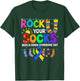 Rock Your Socks Awareness World Down Syndrome Day Kid T-Shirt - T-Shirt | Forest