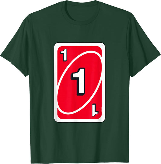 UNO Halloween Red 1" Card T-Shirt - T-Shirt | Forest