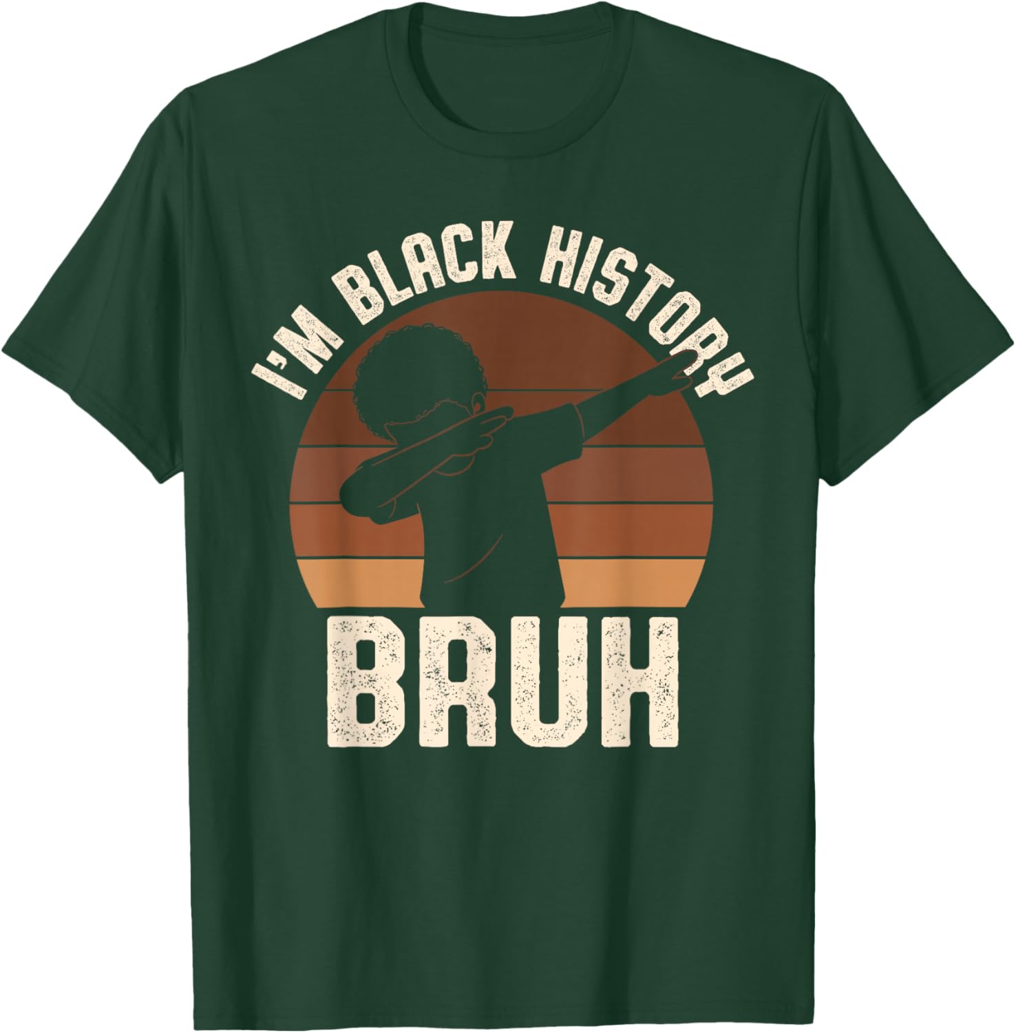 Bruh I Am Black History Kids Boys Men Black History Month T-Shirt - T-Shirt | Forest