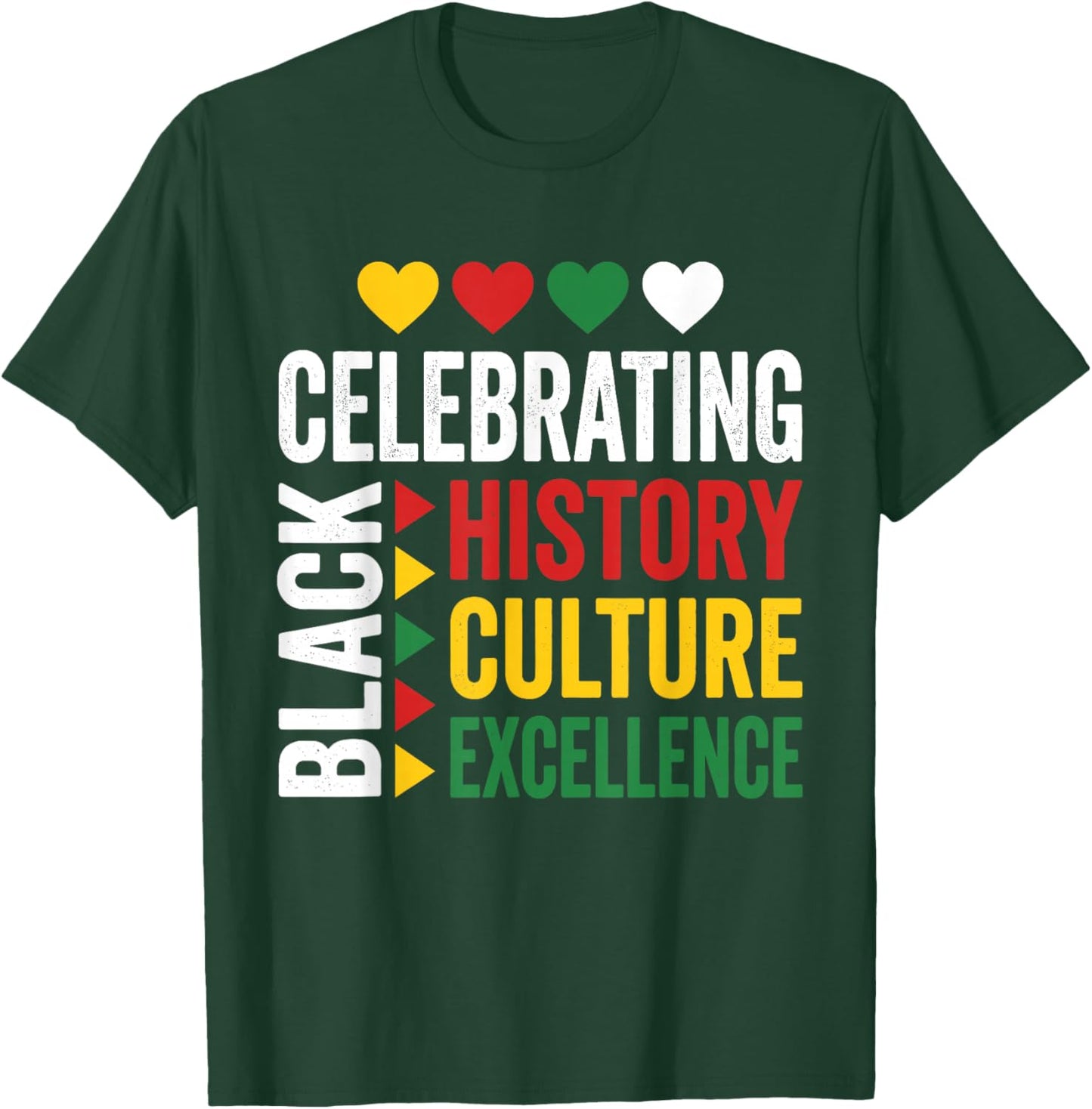 Celebrating Black History Month African Afro Men Women Kids T-Shirt - T-Shirt | Forest