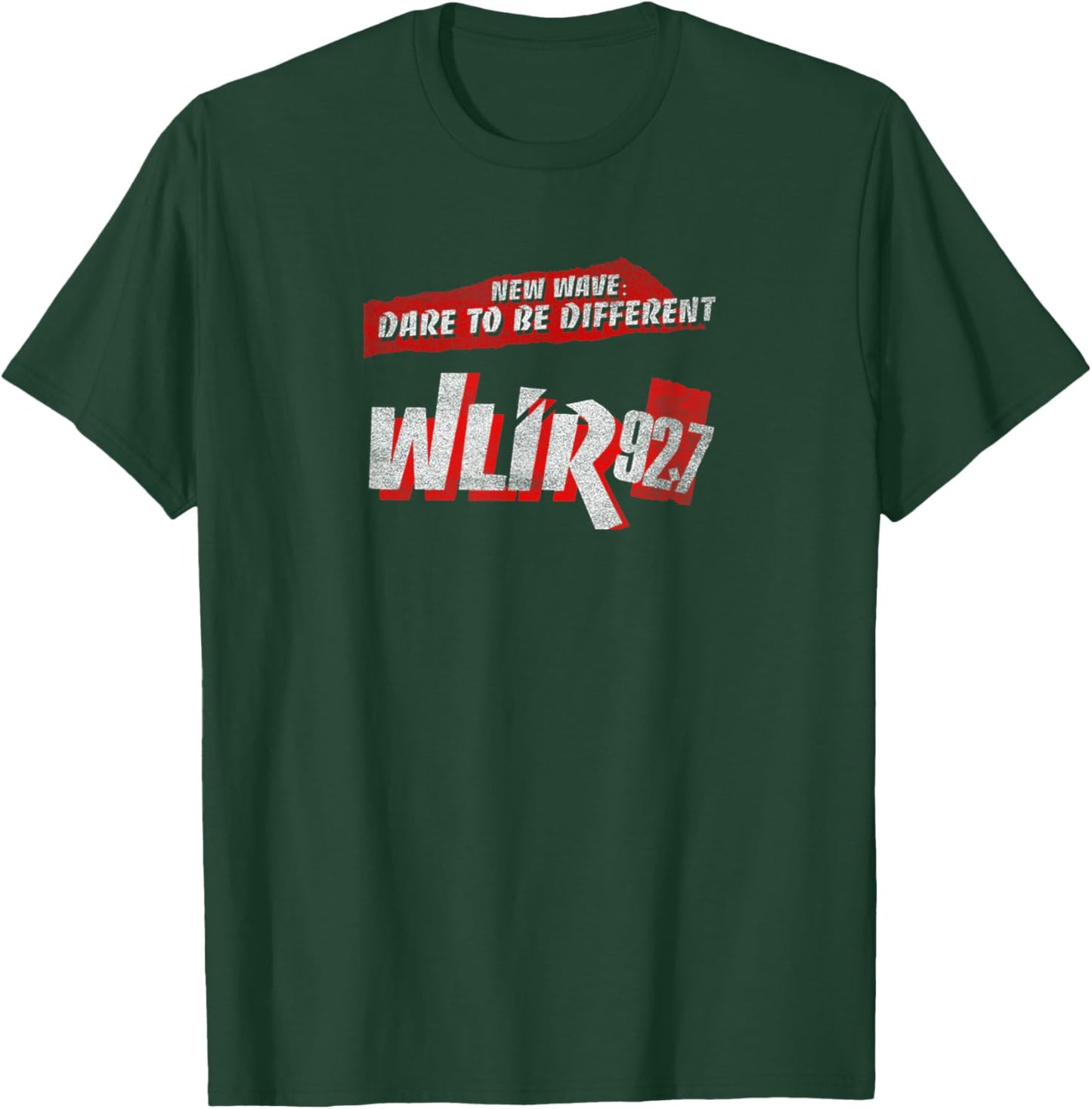 Vintage Radio 80s 90s Basic White Wlir Red Text Retro Music T-Shirt - T-Shirt | Forest