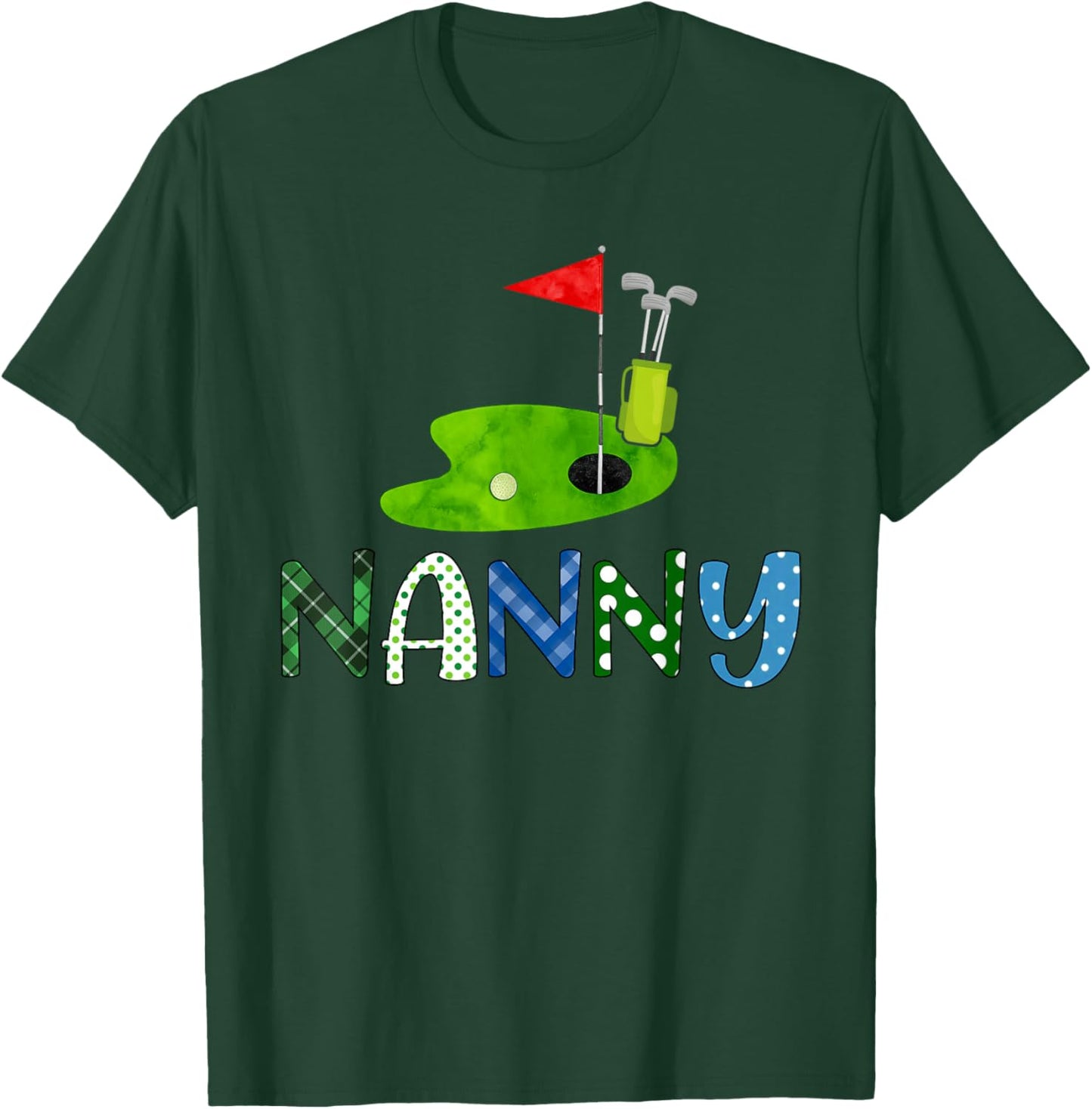 Nanny Golf Sport Matching Family Golf Lover T-Shirt - T-Shirt | Forest