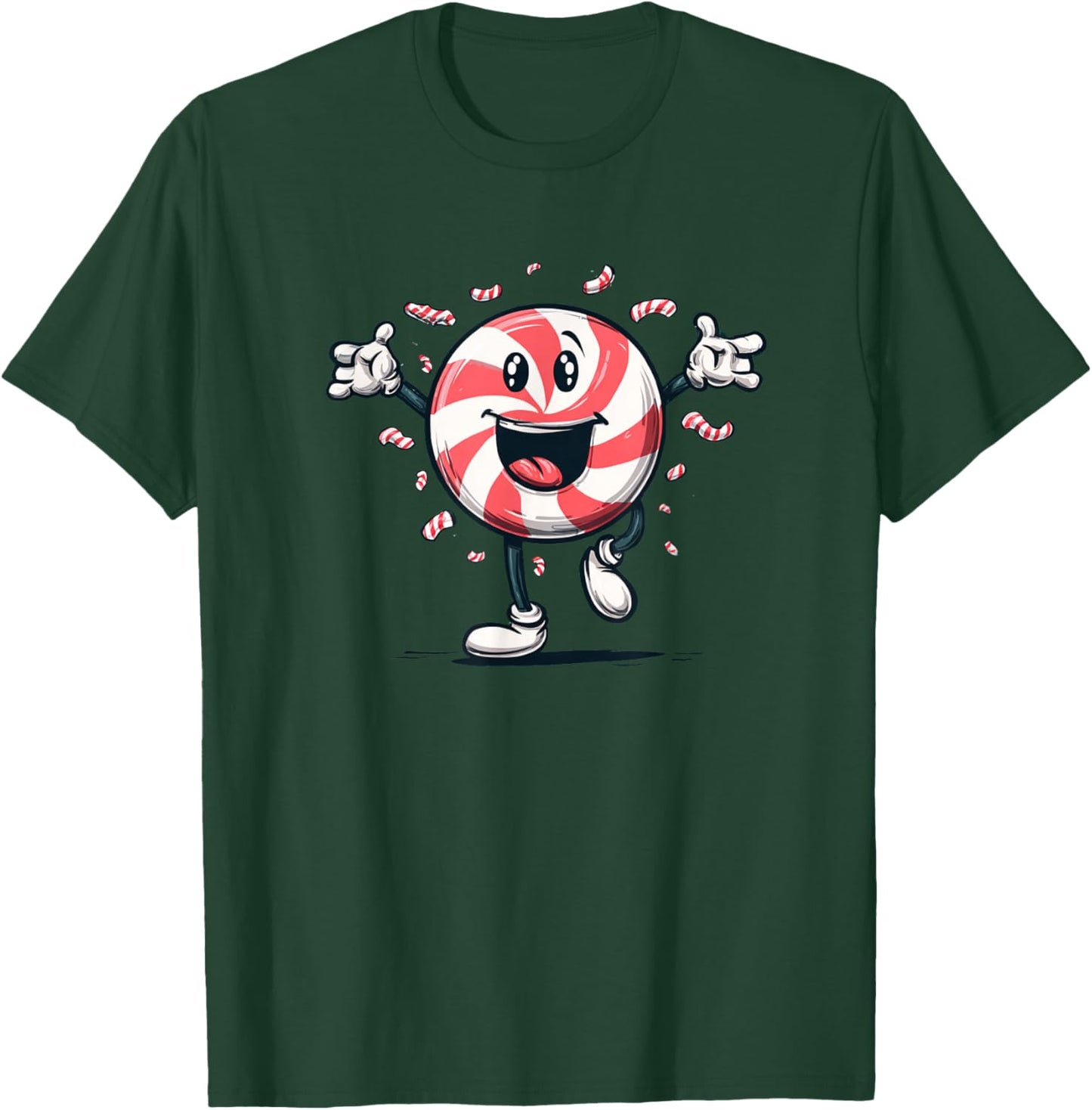 Happy Peppermint Christmas Candy Costume T-Shirt - T-Shirt | Forest