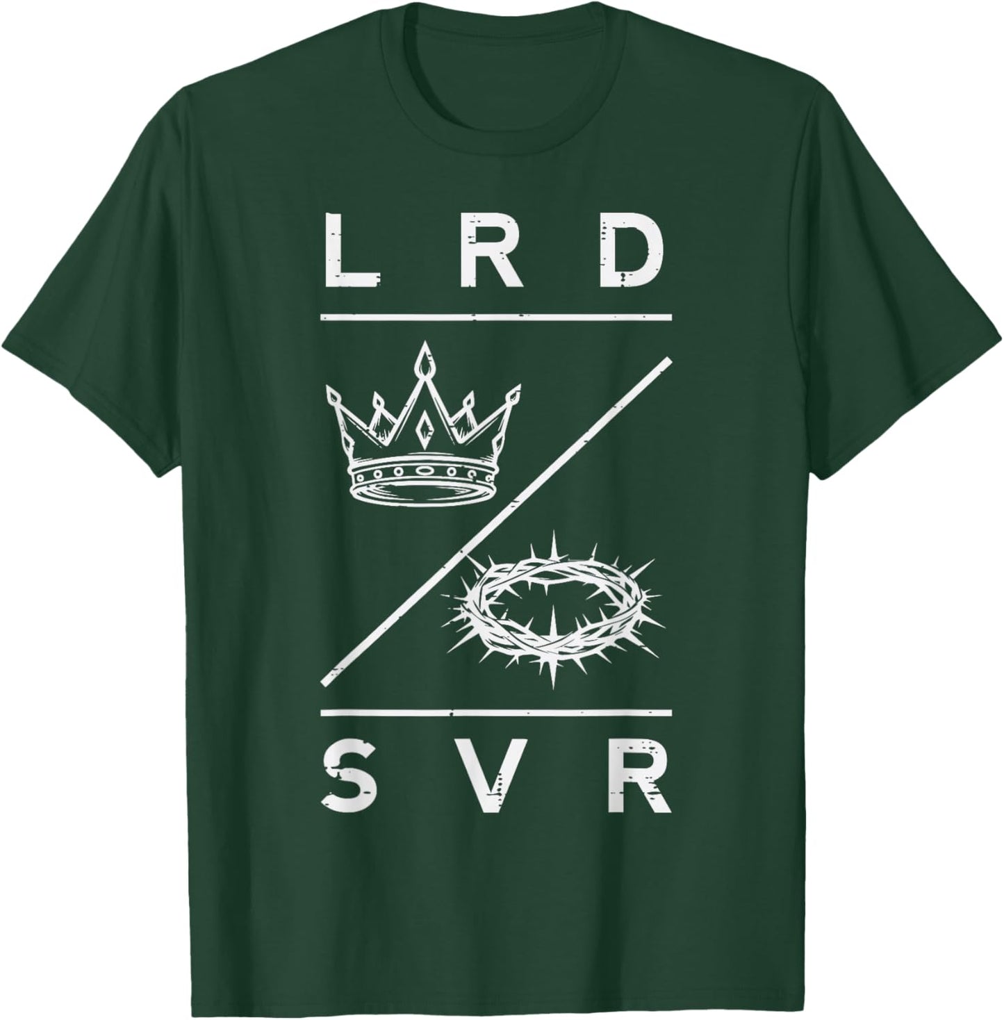 Lord Saviour Crown Christian God Jesus Bible Men Women Kids T-Shirt - T-Shirt | Forest