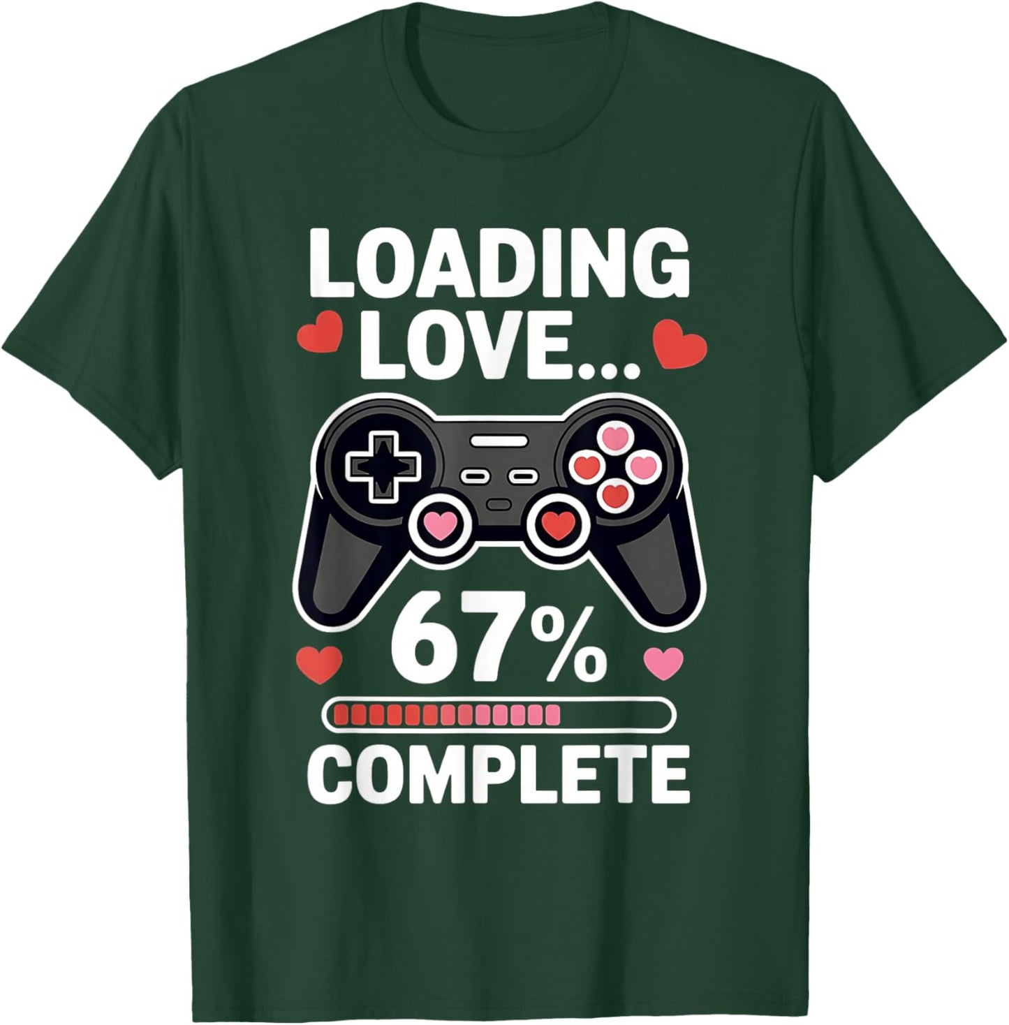 67 Six Seven Gamer Valentine's Day 6 7 Meme Boys Video Game T-Shirt - T-Shirt | Forest