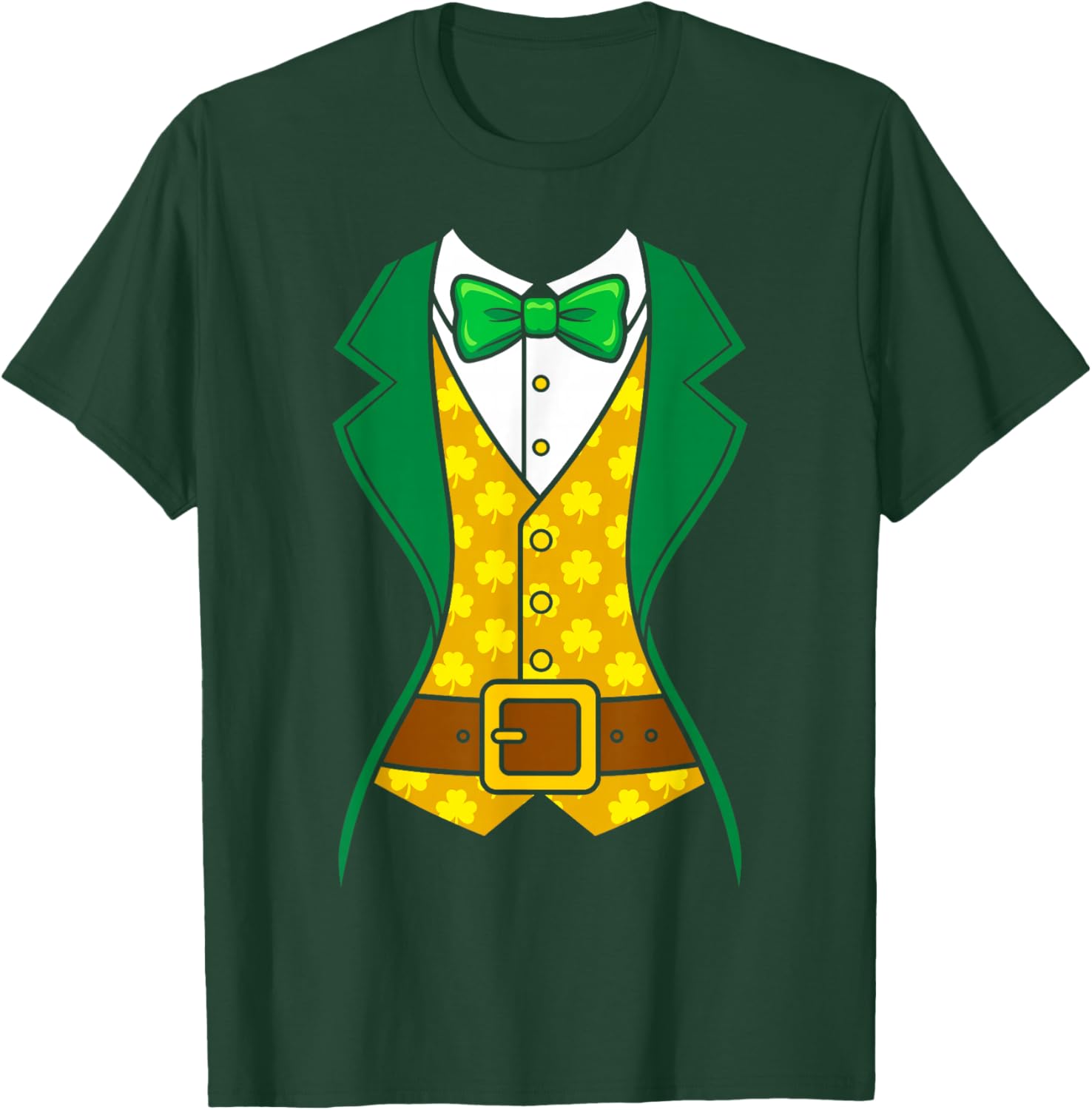Tuxedo Women Leprechaun Costume Saint Patricks Day Boys Kids T-Shirt - T-Shirt | Forest