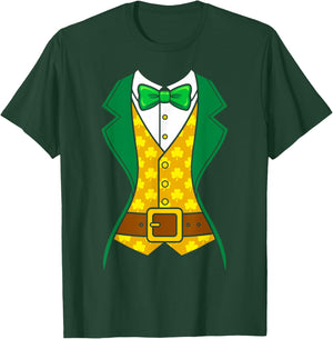 Tuxedo Women Leprechaun Costume Saint Patricks Day Boys Kids T-Shirt - T-Shirt | Forest