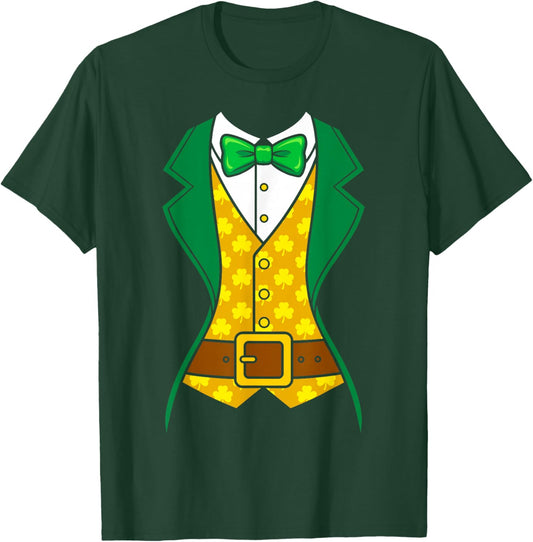 Tuxedo Women Leprechaun Costume Saint Patricks Day Boys Kids T-Shirt - T-Shirt | Forest