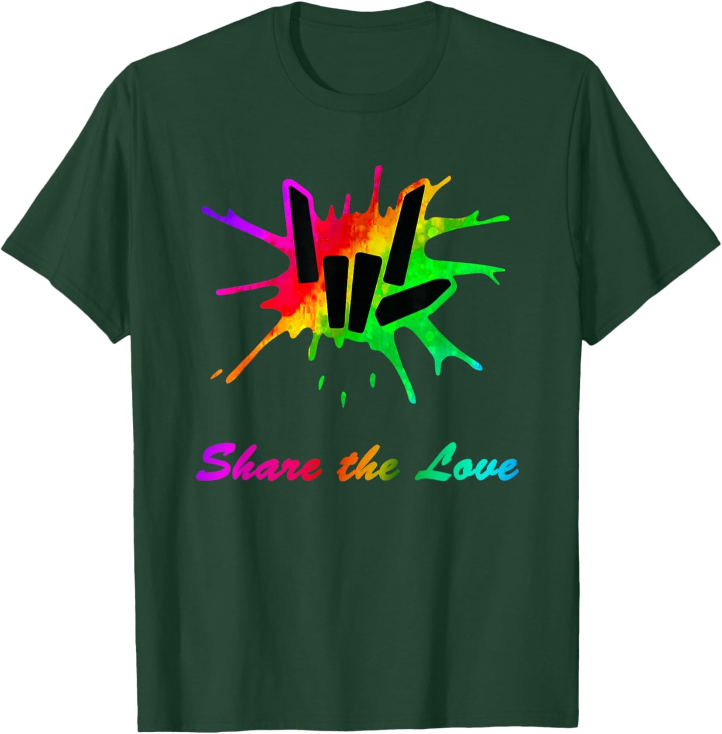 Sharer Share The Love Birthday Gifts for Kids and Youth T-Shirt - T-Shirt | Forest