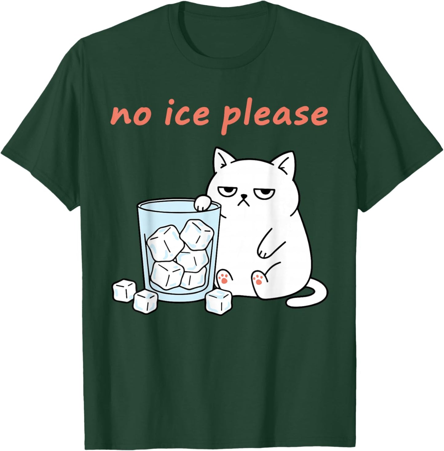 No Ice Please Funny Cat Meme Statement Abolish ICE T-Shirt - T-Shirt | Forest