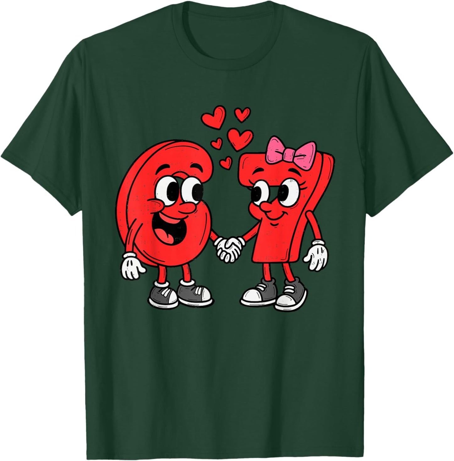 Cute Six Seven 6 7 Meme Valentines Day Girl Boy Teen Kids T-Shirt - T-Shirt | Forest