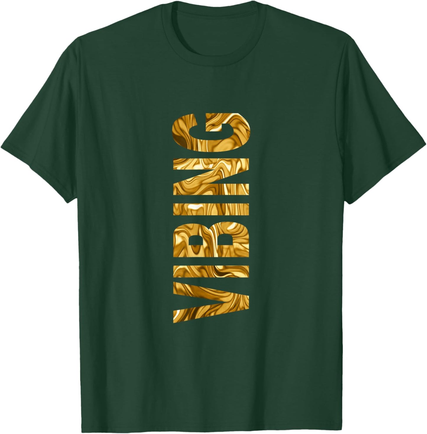 Brown Color Vibing Liquid Brown Graphic T-Shirt - T-Shirt | Forest
