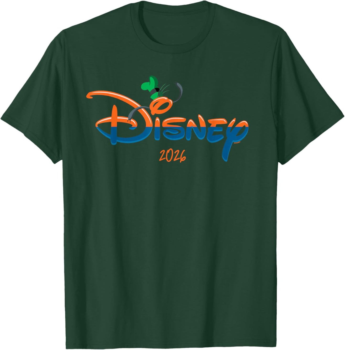 Disney Goofy Script Logo 2026 Vacation Trip Matching T-Shirt - T-Shirt | Forest