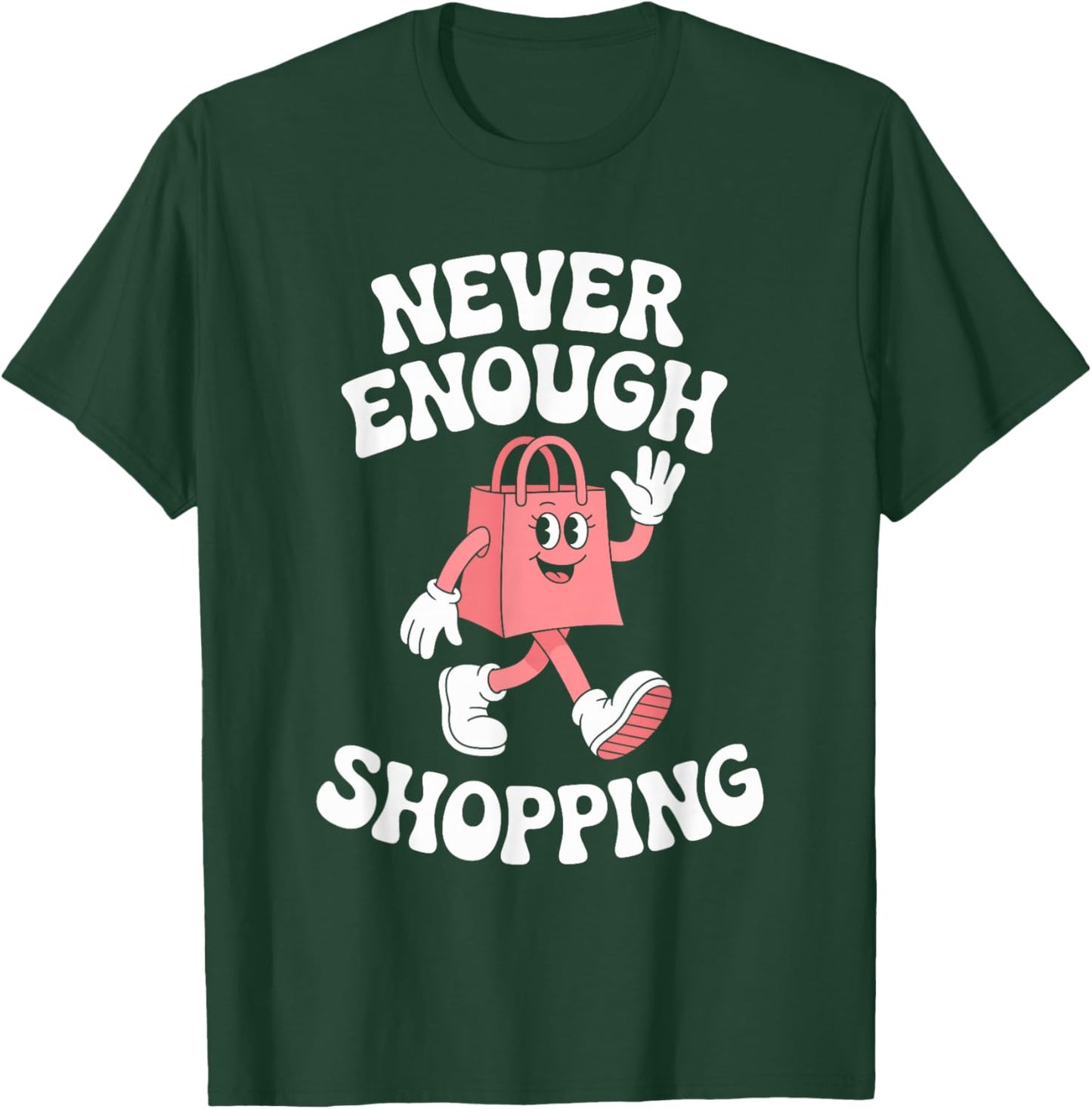 Funny Shopping Retro T-Shirt - T-Shirt | Forest
