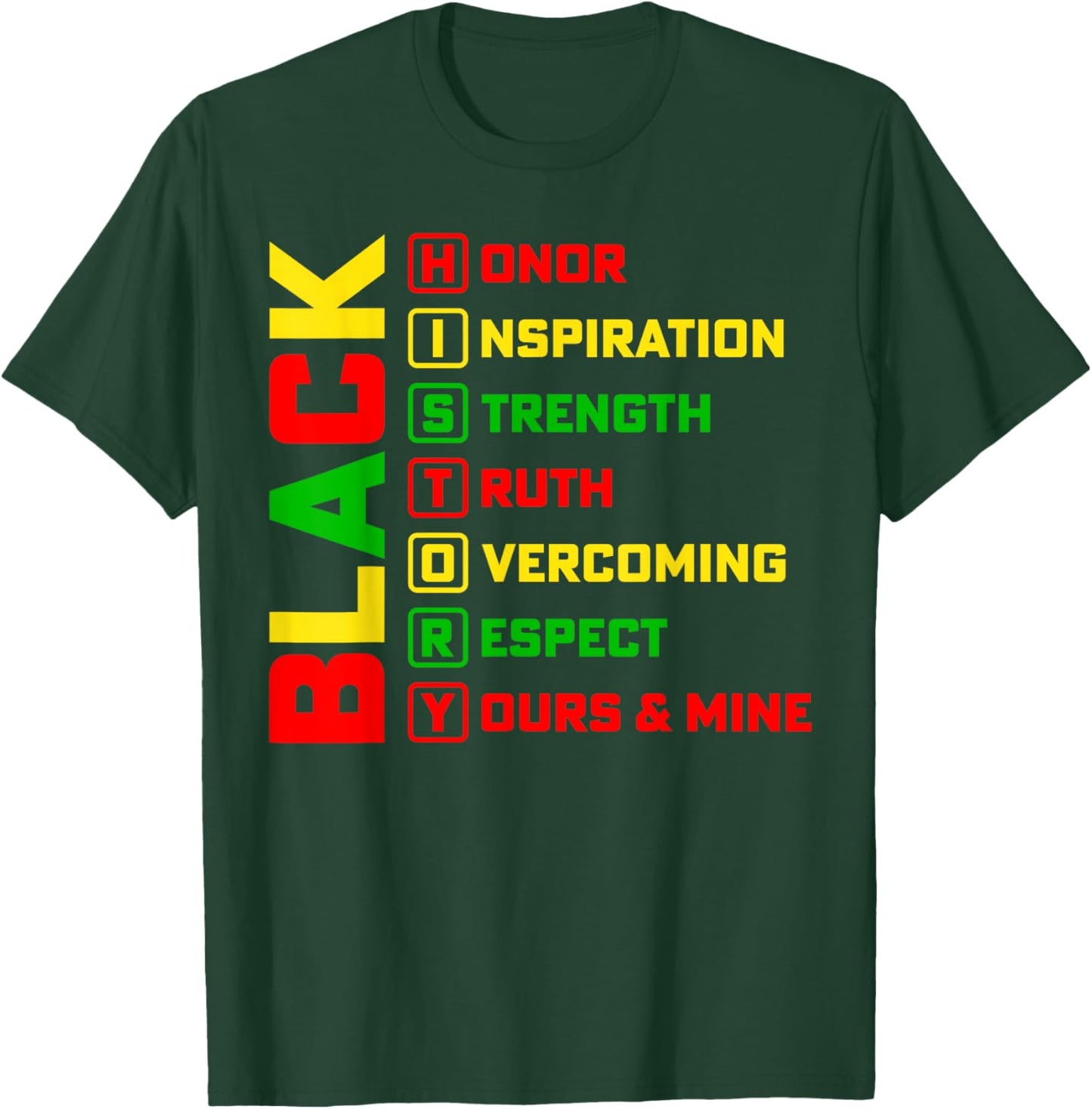 Black History Month Leaders African American BHM Women Kids T-Shirt - T-Shirt | Forest
