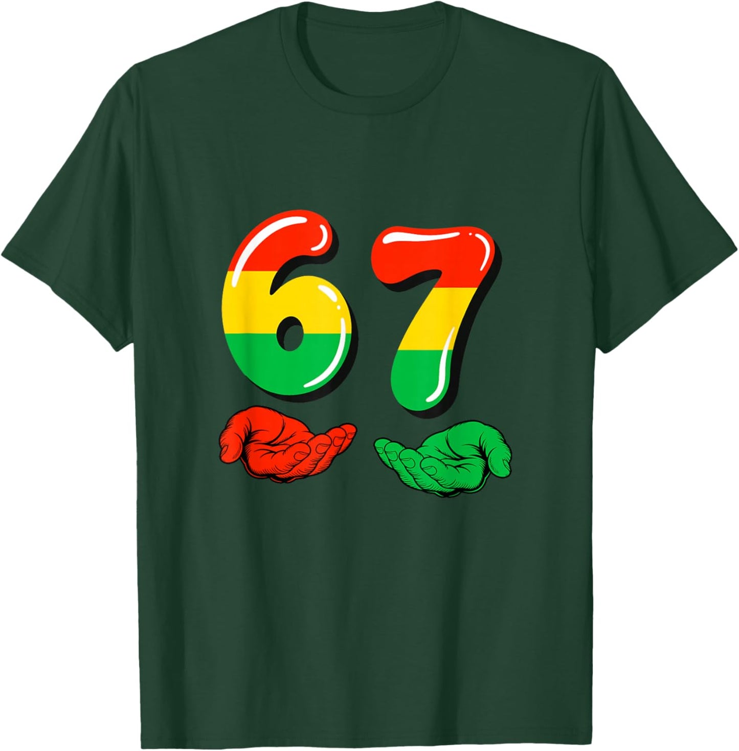 67 Black History Month Funny Six Seven Meme Bruh African T-Shirt - T-Shirt | Forest