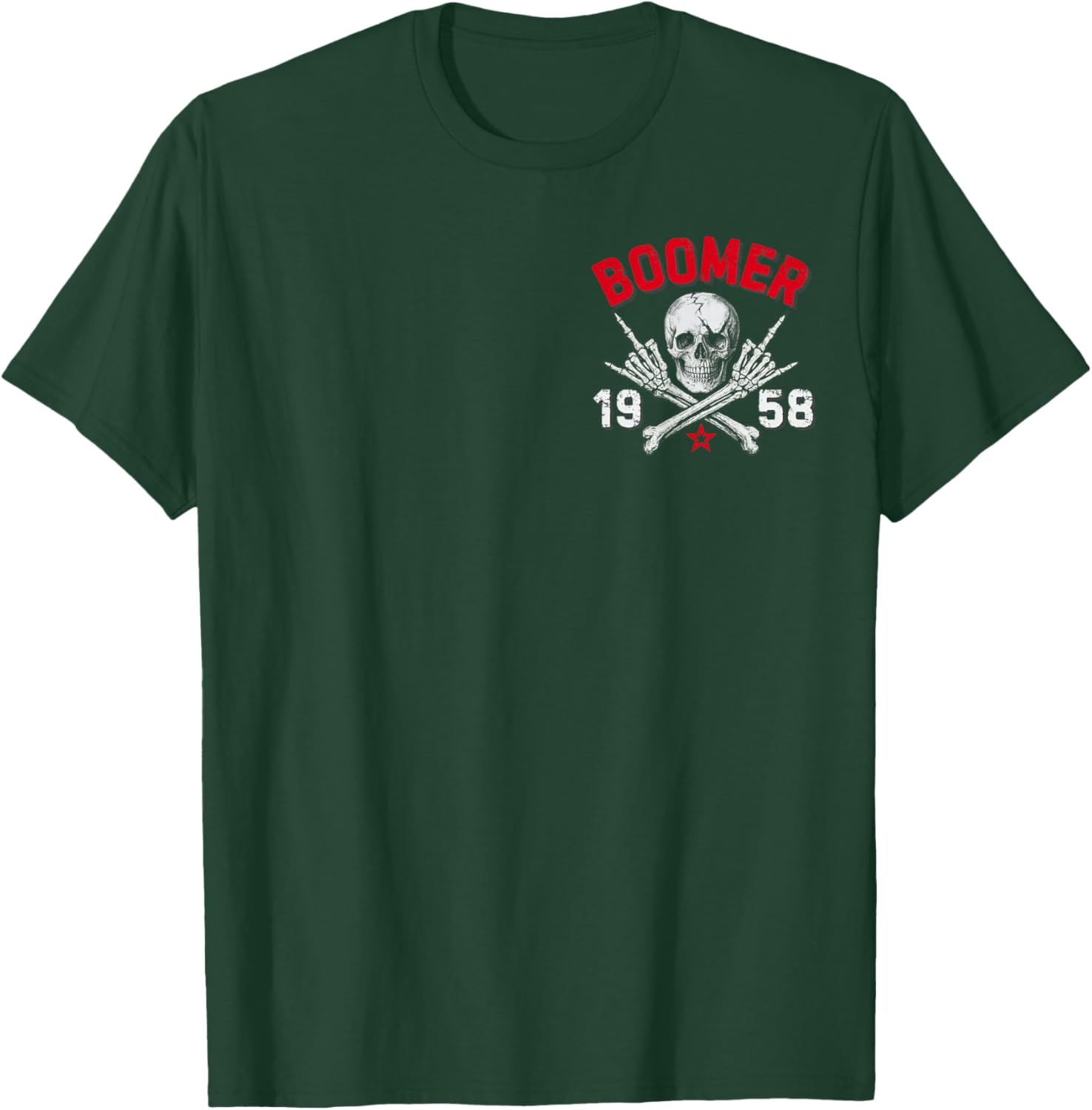 Boomer 1958 Before All You Sissie were Born Skull T-Shirt - T-Shirt | Forest