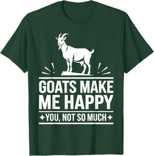 Cute Goat Design Women Kids Animal Farmer Goat Lover T-Shirt - T-Shirt | Forest