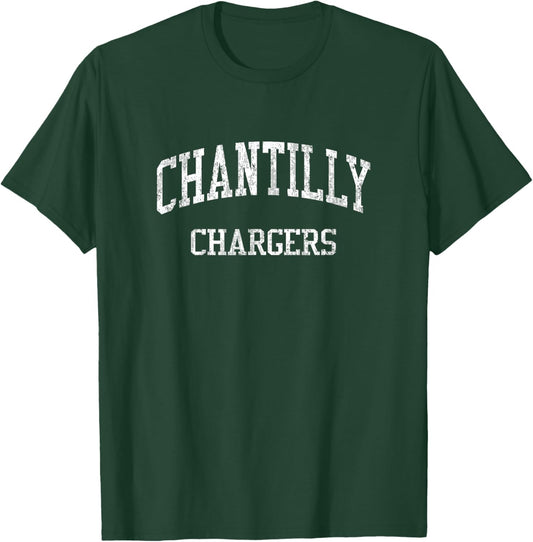 Chantilly High School HS Chantilly VA Vintage Sports T-Shirt - T-Shirt | Forest