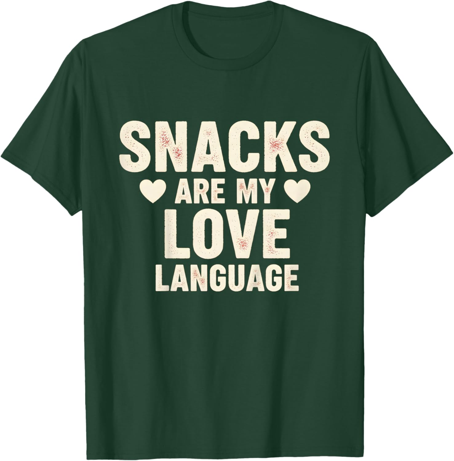 Kids Snacks are My Love Language Valentines Day Boy Girl Toddler T-Shirt - T-Shirt | Forest