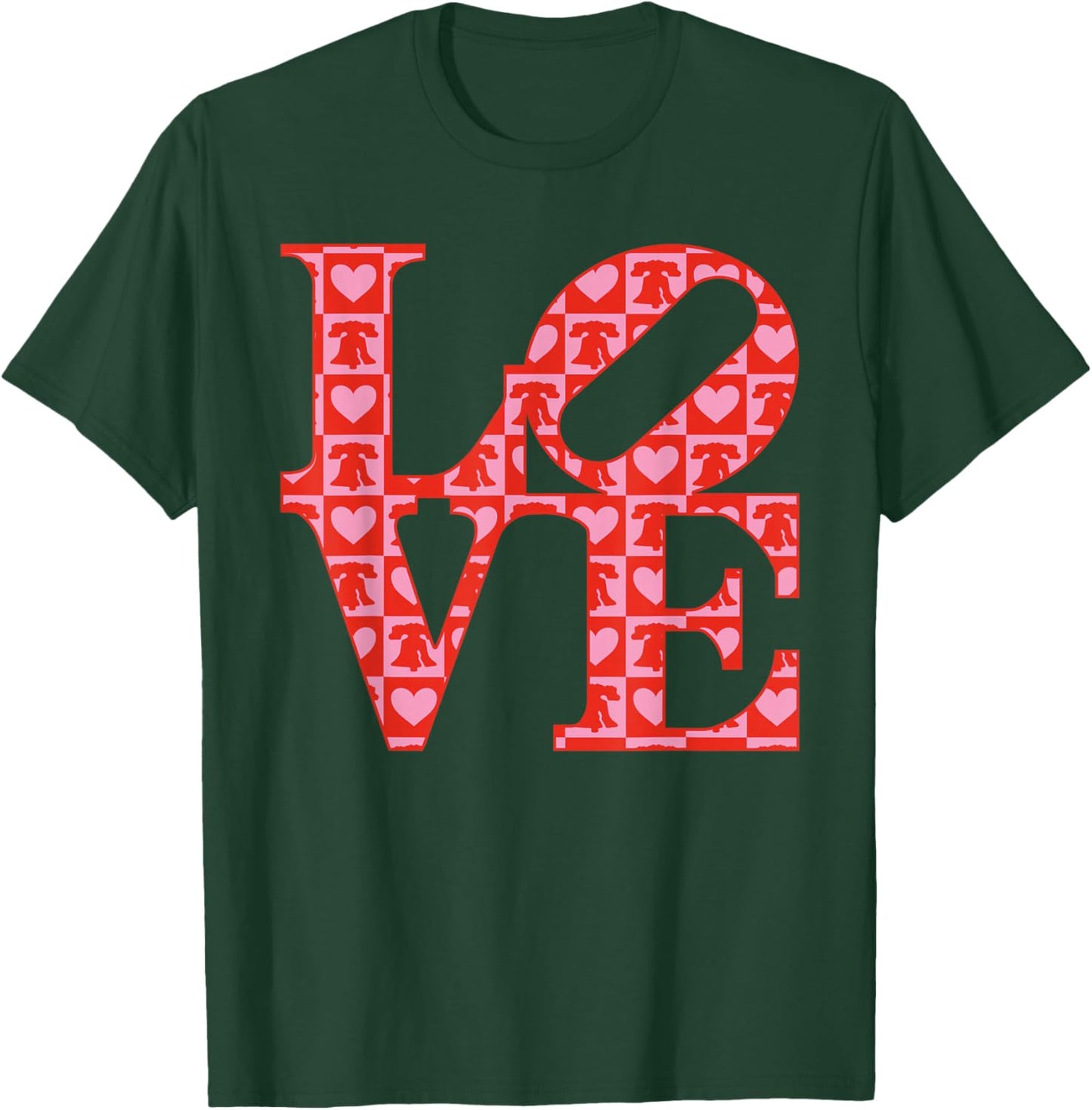 Love Sign Statue Hearts Philadelphia PA T-Shirt - T-Shirt | Forest