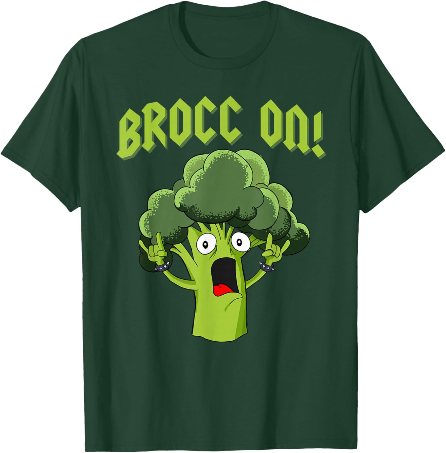 Broccoli Brocc On T-Shirt - T-Shirt | Forest