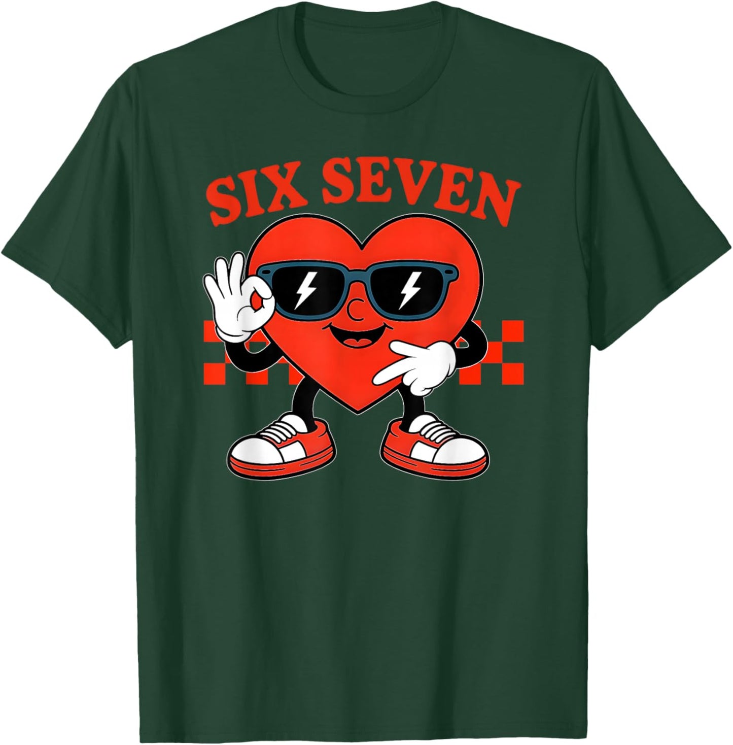 67 Shirt Boys Kids Funny Six Seven 6 7 Valentine Day 67 Meme T-Shirt - T-Shirt | Forest