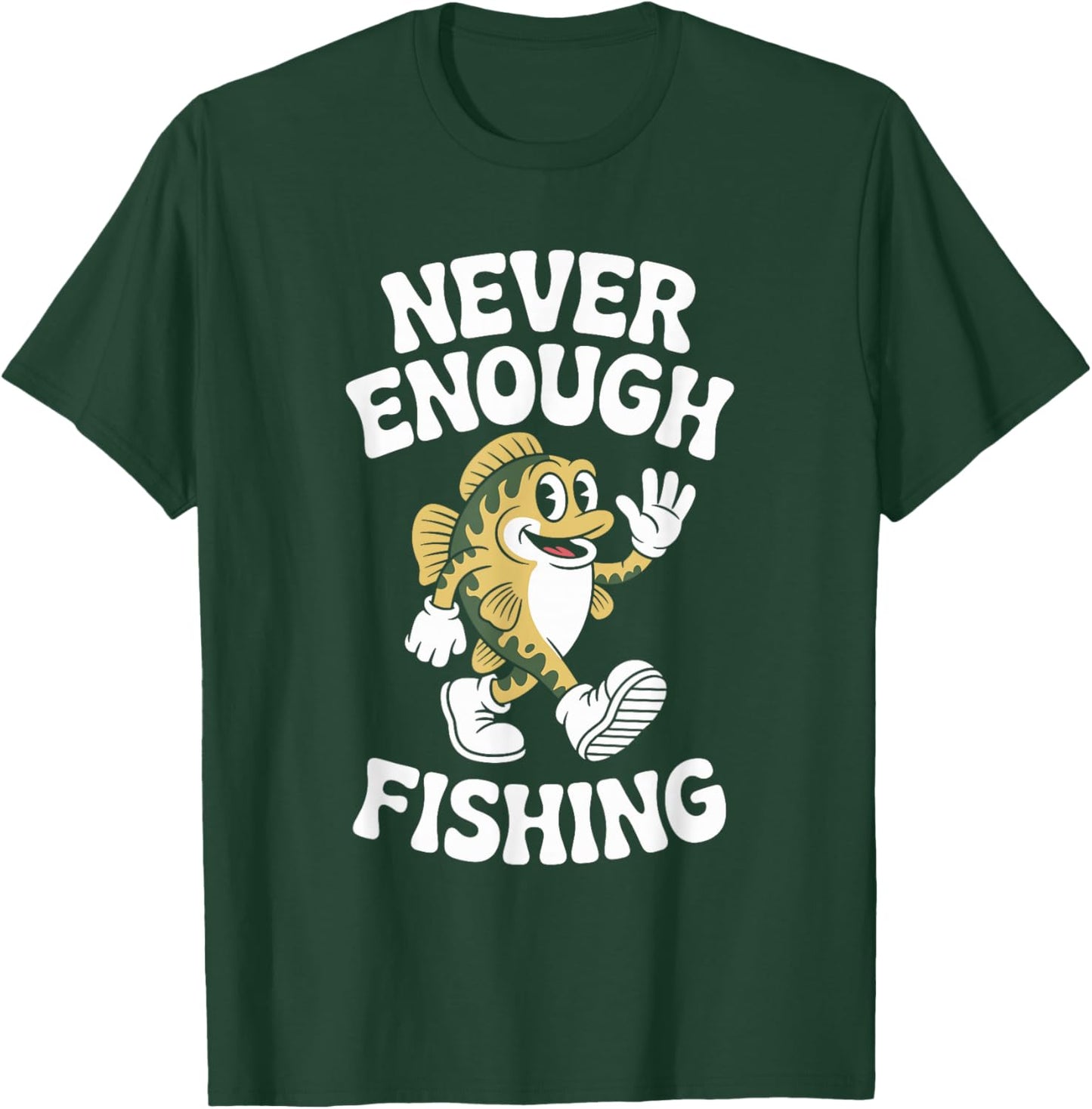 Funny Fishing Retro T-Shirt - T-Shirt | Forest