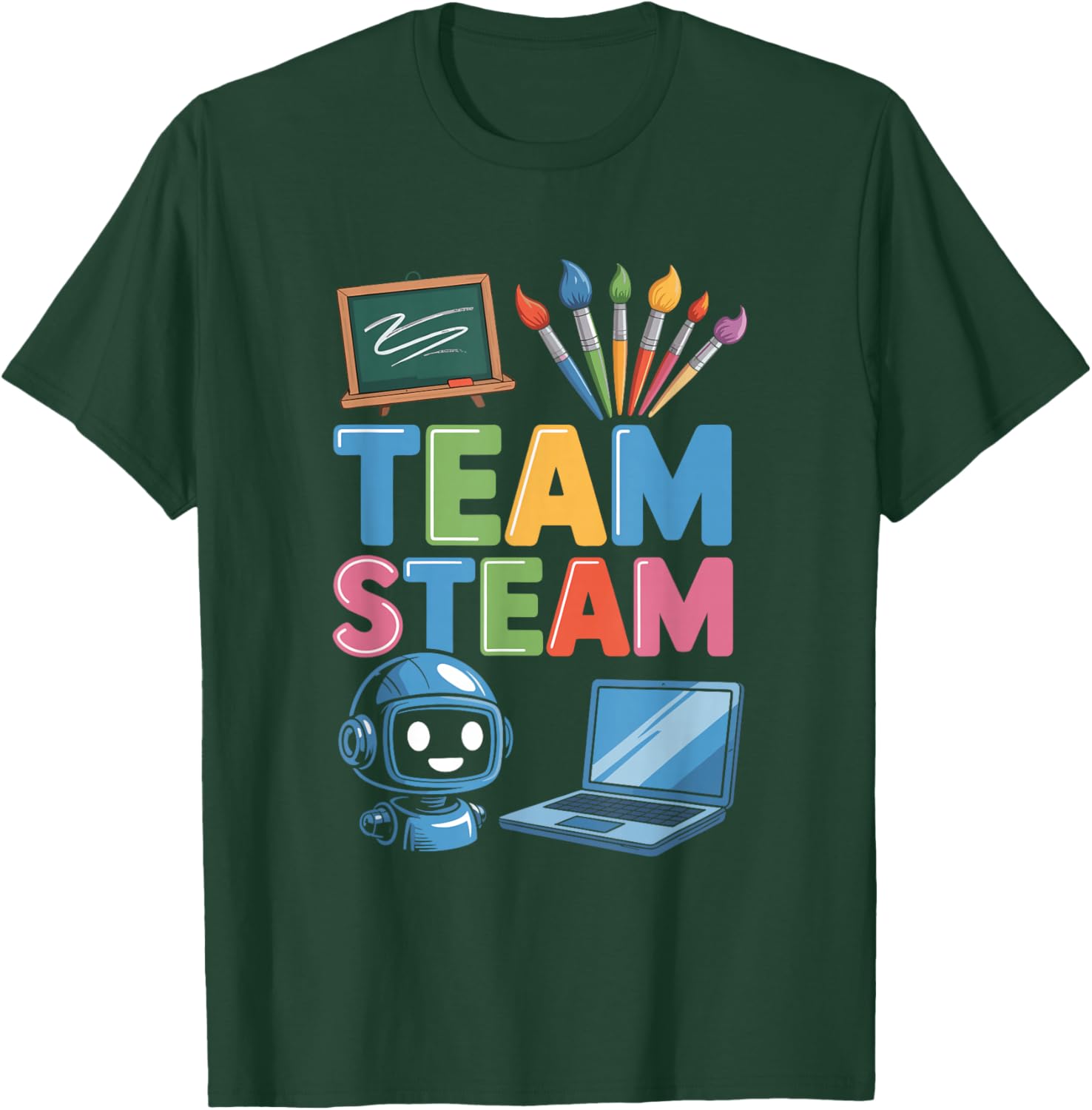 Team STEAM, Science Teacher and Math Teaching T-Shirt - T-Shirt | Forest