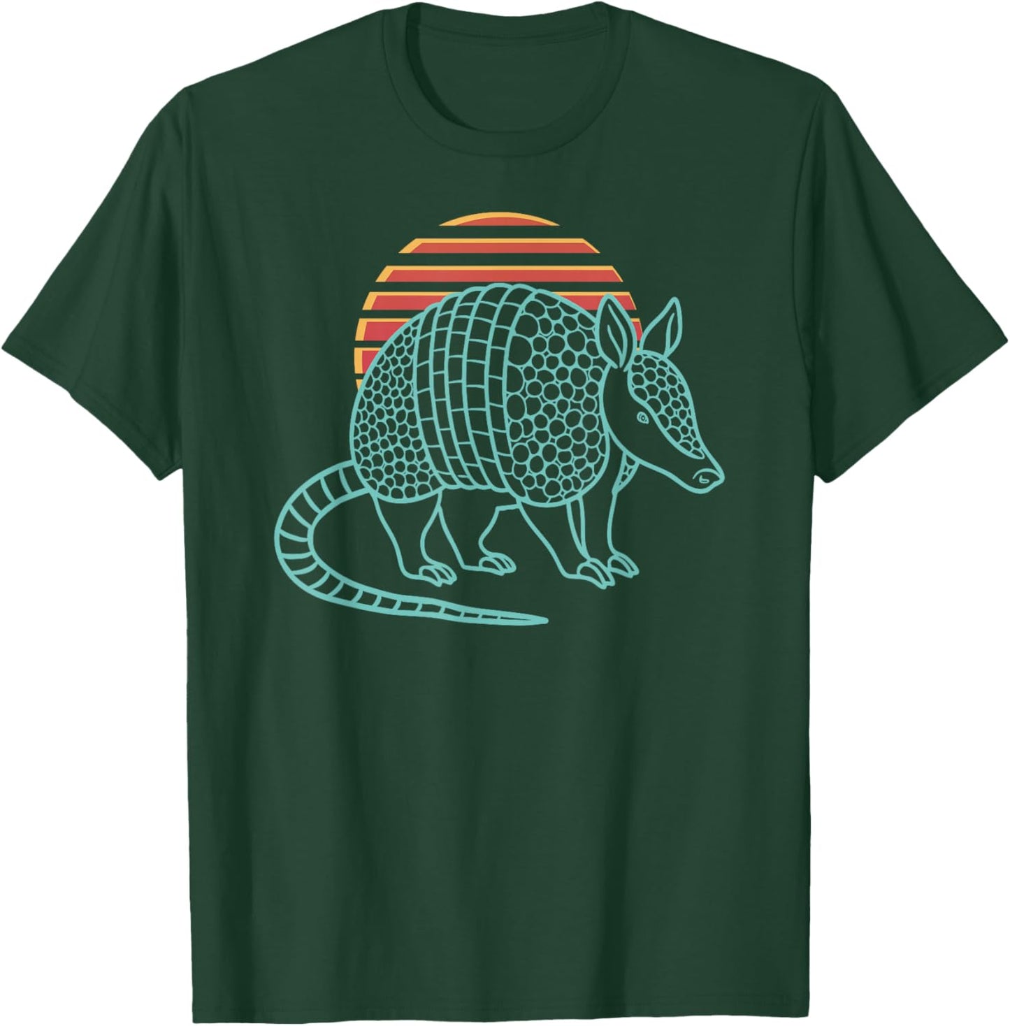 Armadillo Lover Animal Retro Synthwave 80s T-Shirt - T-Shirt | Forest