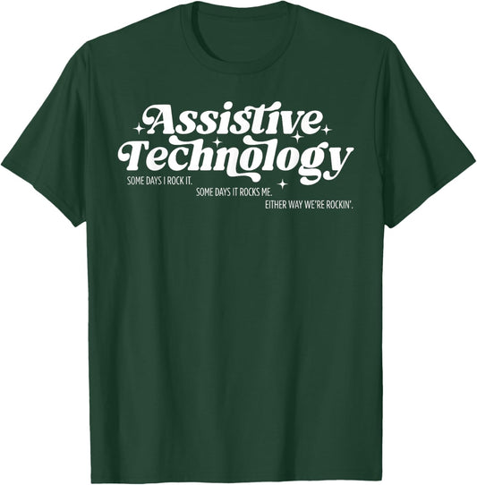 Assistive Technology at Team Neurodiversity Teacher SPED T-Shirt - T-Shirt | Forest