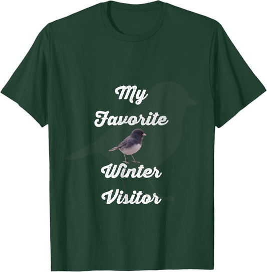 Dark Eyed Junco Bird : Backyard Birding T-Shirt - T-Shirt | Forest