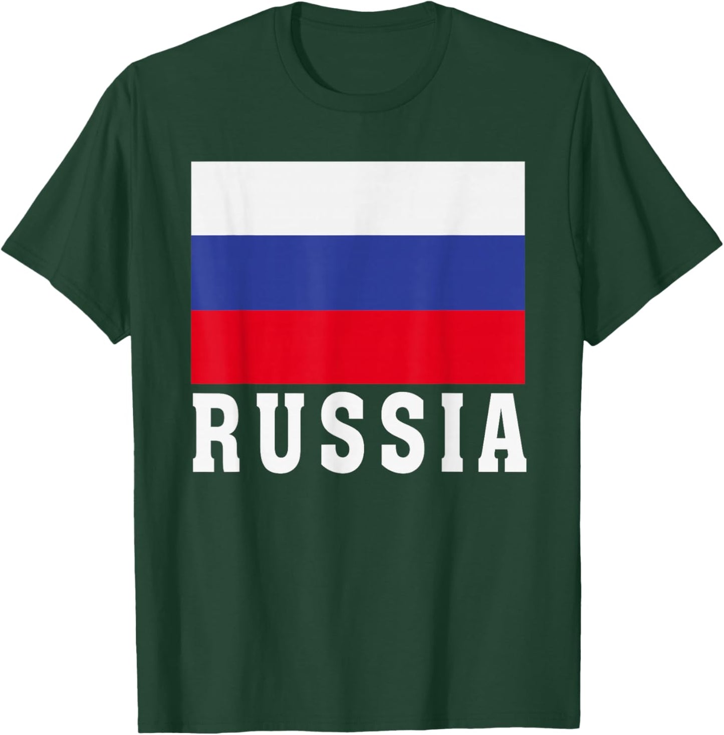 Russia Flag Patriotic National Roots Souvenir T-Shirt - T-Shirt | Forest