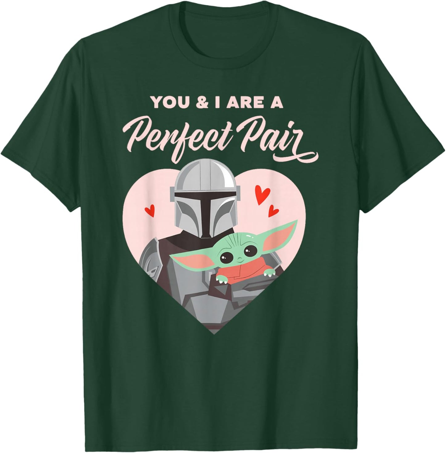 Star Wars The Mandalorian Valentine's Day Perfect Pair T-Shirt - T-Shirt | Forest
