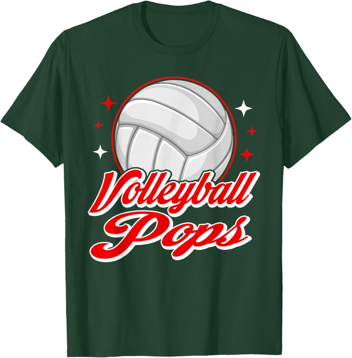 Volleyball Pops Sport Volleyball Player T-Shirt - T-Shirt | Forest