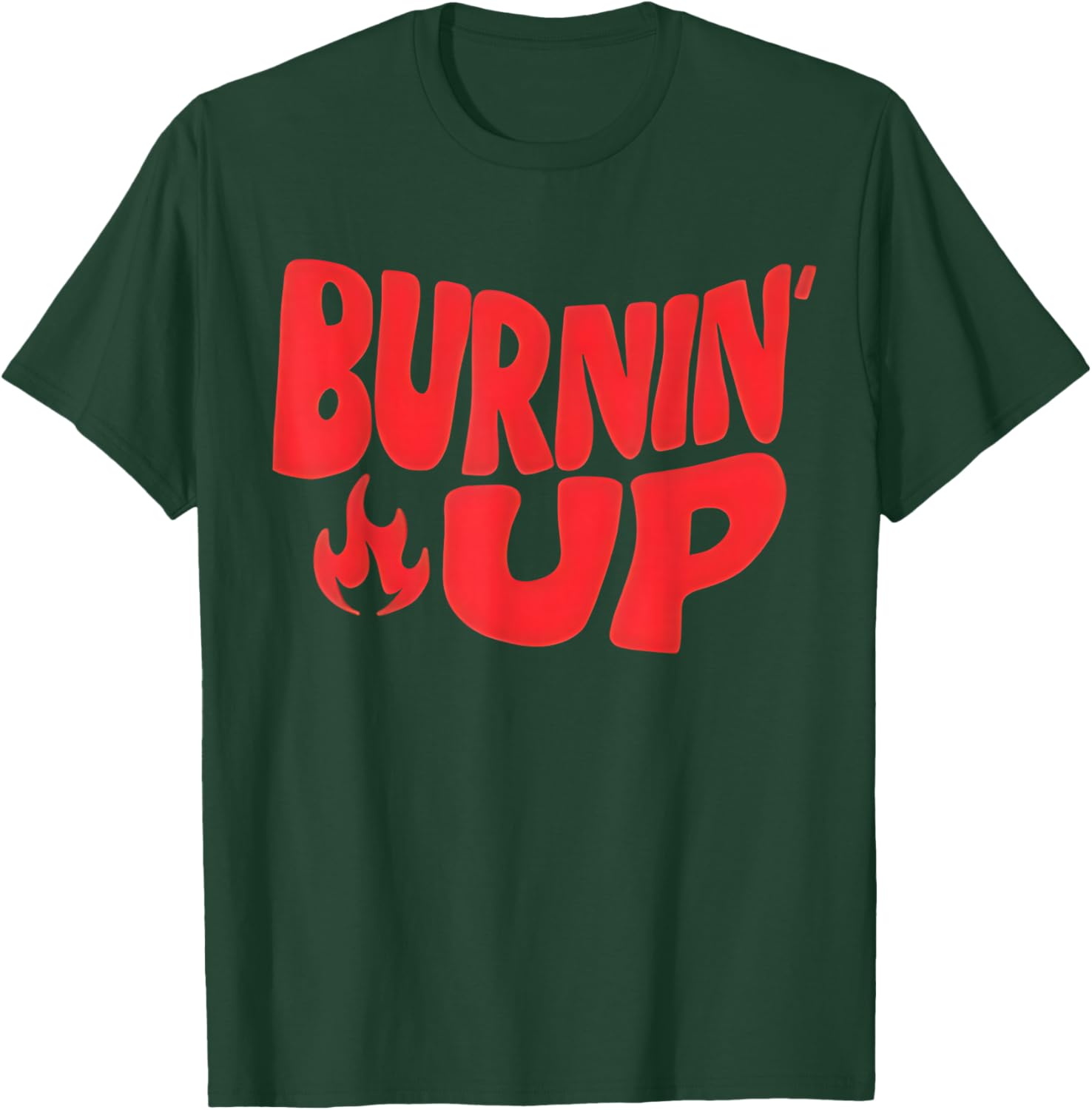 Burnin Up Flames Vintage T-Shirt - T-Shirt | Forest